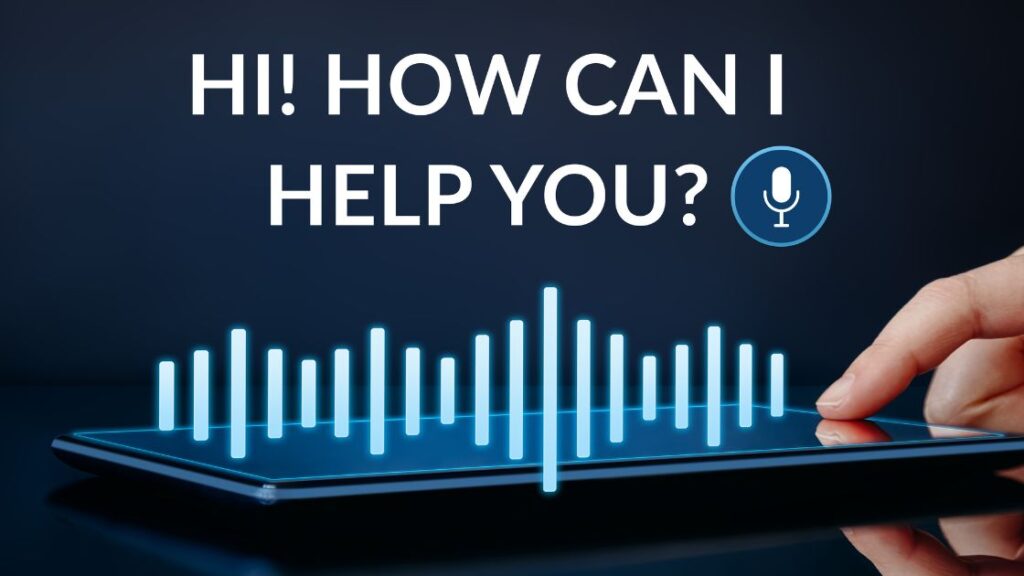 Smartphone asking the user how can it help