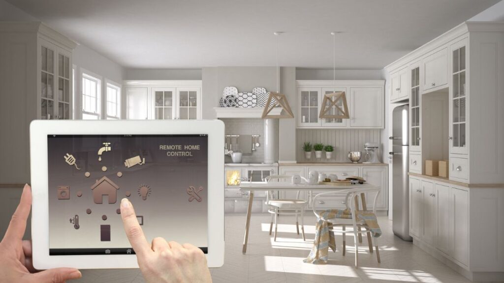 Tablet controlling a smart kitchen