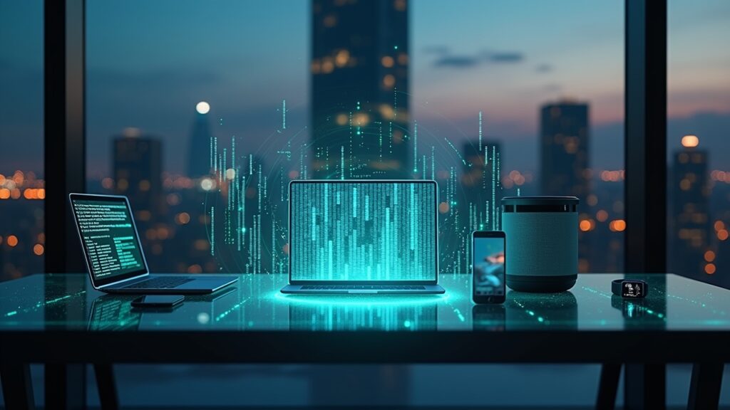 Multiple devices responding to scene