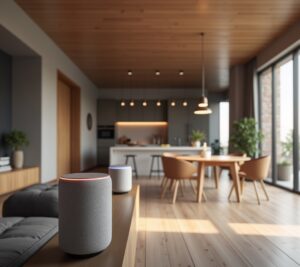 Smart speakers in different rooms