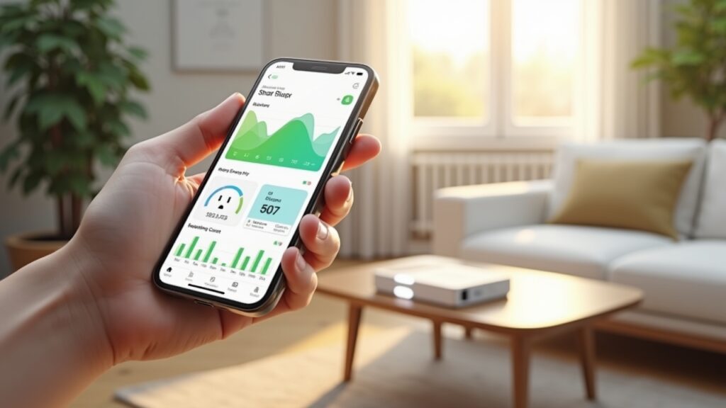 Energy monitoring on smart plug app